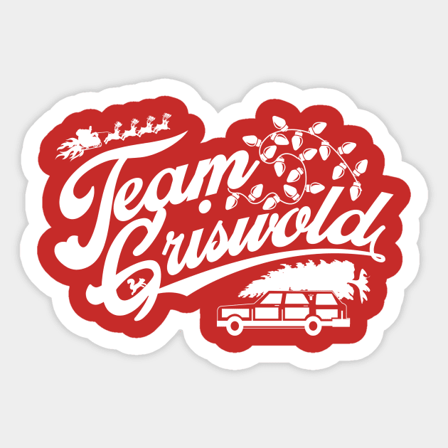 Team Griswold Christmas Sticker by LostOnTheTrailSupplyCo